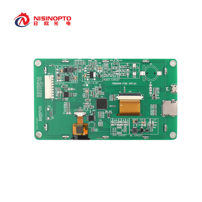 5.0寸串口屏800x480工業(yè)儀器設備車載智能家居